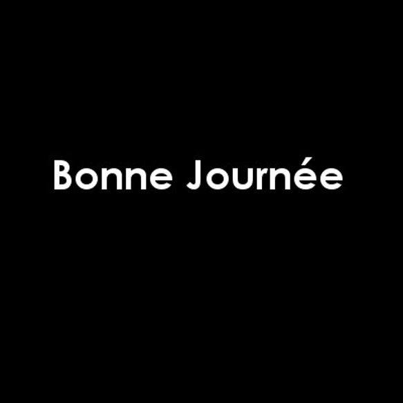 シンプルデザインステッカー　Bonne Journée