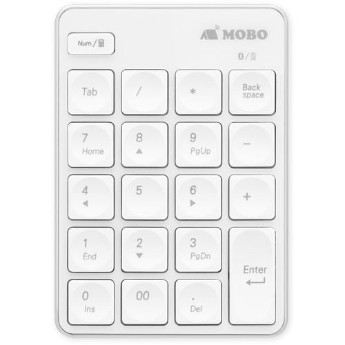 MOBO AM-NPB20-SW Bluetooth対応テンキーパッド 「MOBO TenkeyPad」 ホワイト／シルバー