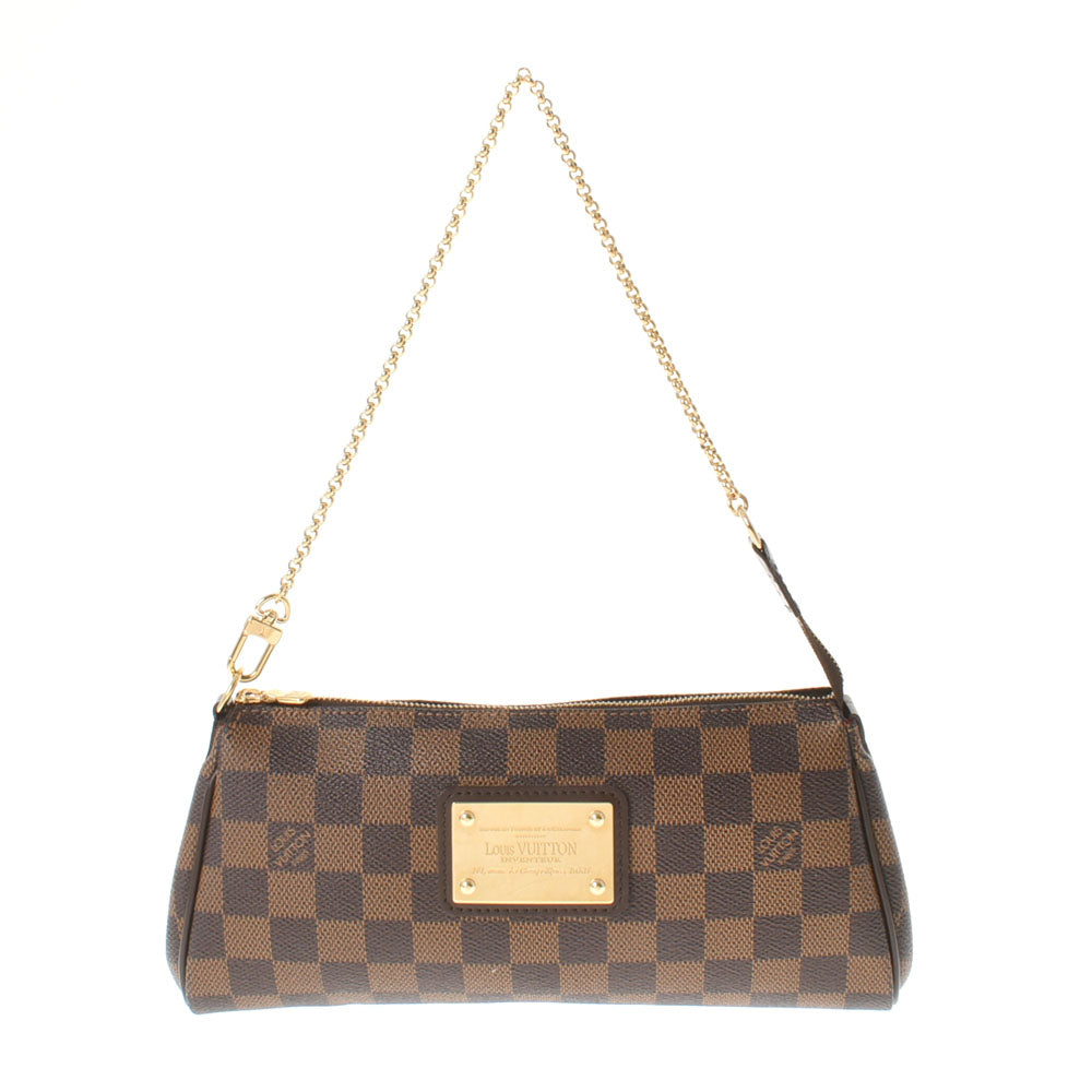 LOUIS VUITTON ルイヴィトン ダミエ エヴァ 2WAYバッグ ブラウン N55213 レディース ショルダーバッグ Aランク 中古 