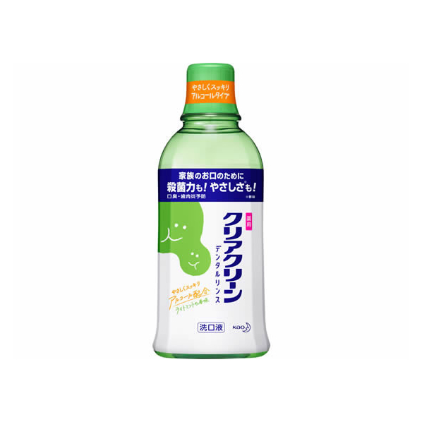 KAO クリアクリーン デンタルリンス ライトミント 600mL F042771