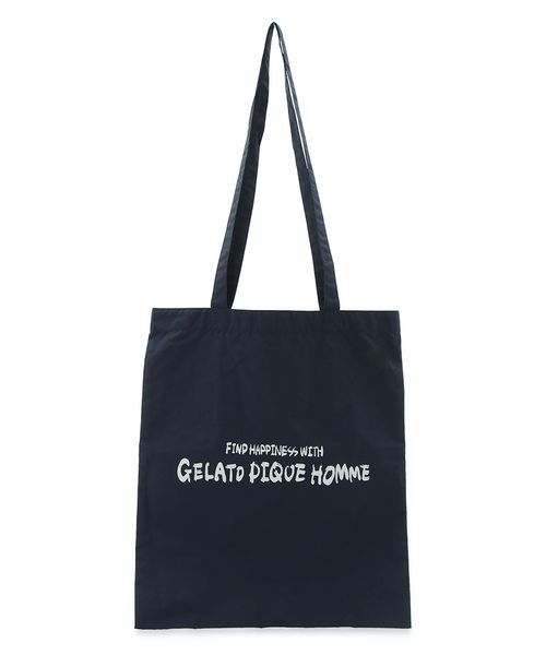 【HOMME】メッセージワンポイントロゴトートBAG