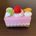 フェルト いちご ココア ババロア ケーキ