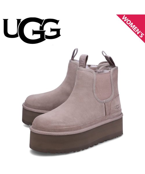 UGG アグ ブーツ ムートンブーツ サイドゴア ニューメル プラットフォーム チェルシー レディース 厚底 ショート NEUMEL PLATFORM CHEL