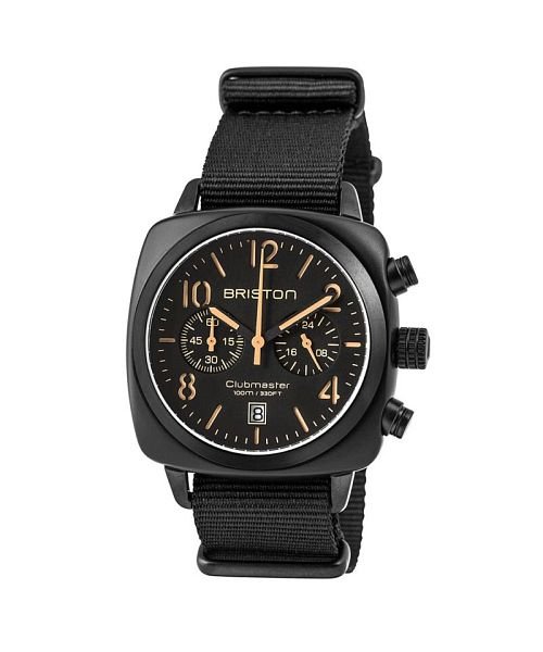 BRISTON ブリストン CLUBMASTER CLASSIC CHRONOGRAPH BLACK MATT WATCH / 腕時計