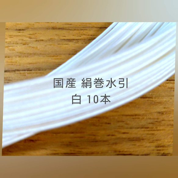 送料無料  白10本 国産 絹巻水引