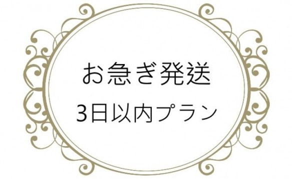 【お急ぎ便】営業日３日以内発送オプション（必ず商品と一緒に購入してください）