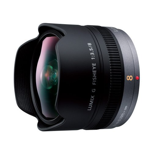 パナソニック 単焦点 魚眼レンズ マイクロフォーサーズ用 ルミックス G FISHEYE 8mm/F3.5 H-F008【中古品】