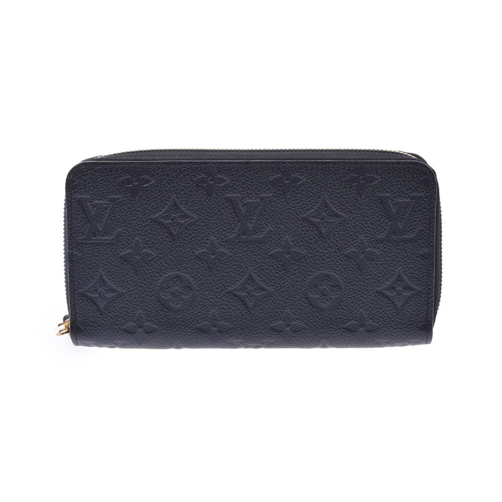 LOUIS VUITTON ルイヴィトン モノグラム アンプラント ジッピーウォレット ノワール（黒） M61864 ユニセックス レザー 長財布 ABランク 中古 