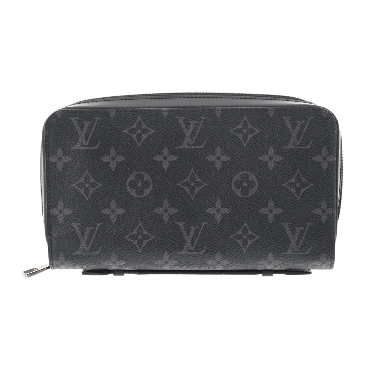 LOUIS VUITTON ルイヴィトン モノグラムエクリプス ジッピー XL トラベルケース 黒/グレー M61698 メンズ モノグラムキャンバス 長財布 Aランク 中古 