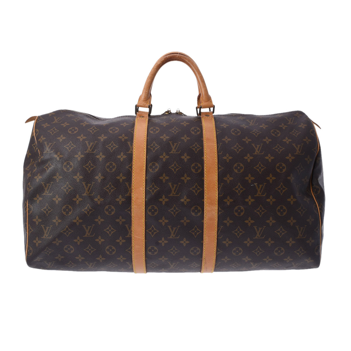 LOUIS VUITTON ルイヴィトン モノグラム キーポル 55 ブラウン M41424 ユニセックス モノグラムキャンバス ボストンバッグ Bランク 中古 