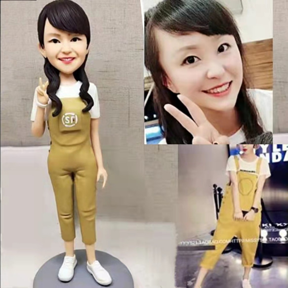 【オーダーメイド】お写真入から 3D 肖像画 似顔絵 人形 フィギュア 彼氏 彼女 誕生日ケーキトッパー 記念日カップル