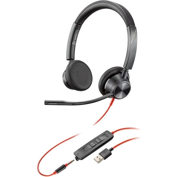 Ｂｌａｃｋｗｉｒｅ　３３２５　（両耳タイプ、ＵＳＢーＡ対応）　２１３９３８ー０１ PPBKW-3325UA 1式 PLANTRONICS（直送品）