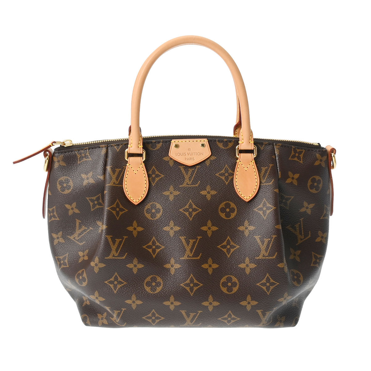 LOUIS VUITTON ルイヴィトン モノグラム テュレン PM ブラウン M48813 レディース モノグラムキャンバス ハンドバッグ Aランク 中古 