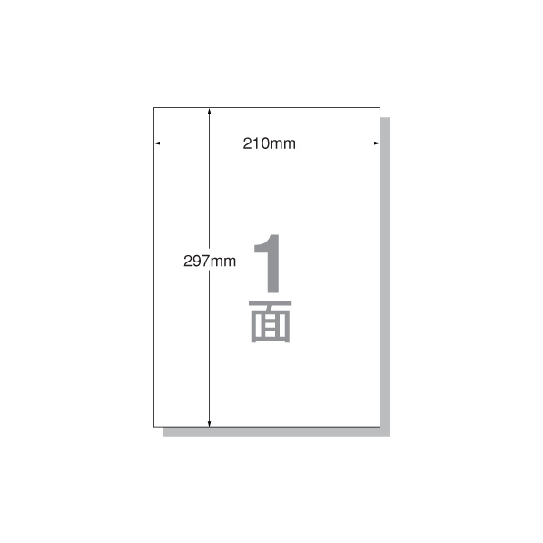 エーワン IJラベル[キレイにはがせる]A4ノーカット マット紙 10枚 F806355-28799