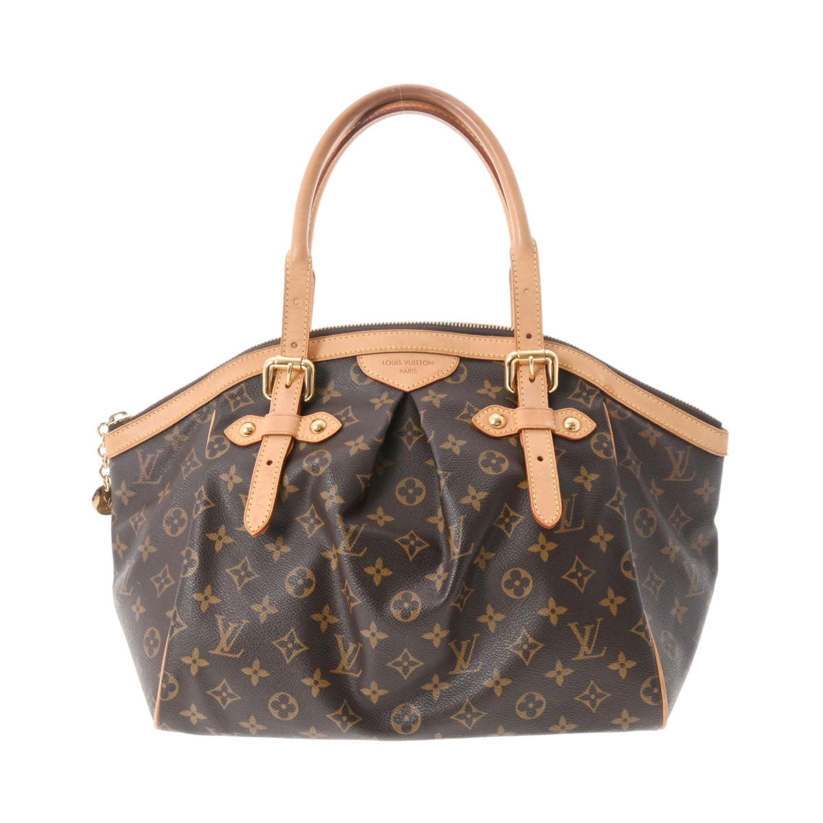 LOUIS VUITTON ルイヴィトン モノグラム ティヴォリ GM ブラウン M40144 レディース モノグラムキャンバス ハンドバッグ Bランク 中古 