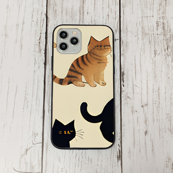 iphoneケース1-3-41 iphone 強化ガラス ねこ・猫・ネコ 箱1 かわいい アイフォン iface