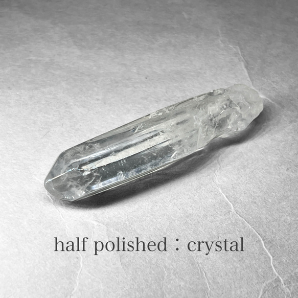 half polished crystal / ハーフポリッシュ水晶 L