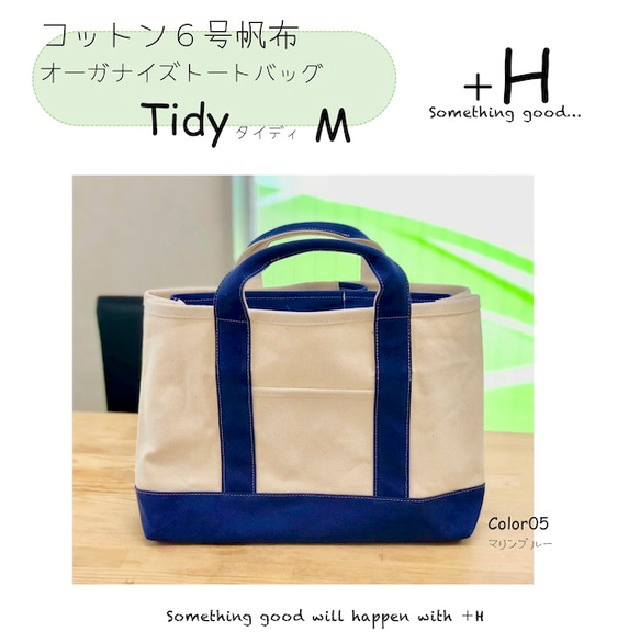 トートバッグ/オーガナイズトート”TidyーS”タイディM/仕切りつきバッグ/多機能トート/整理カバン