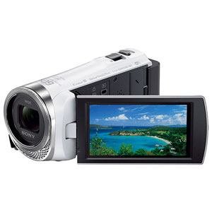 SONY HDビデオカメラ Handycam HDR-CX480 ホワイト 光学30倍 HDR-CX480-W【中古品】