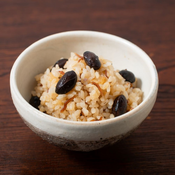 丹波黒豆とおじゃこの炊き込みご飯