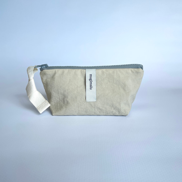 poitto16 マチ5 天然色素染NYLON POUCH ..Hinoki..