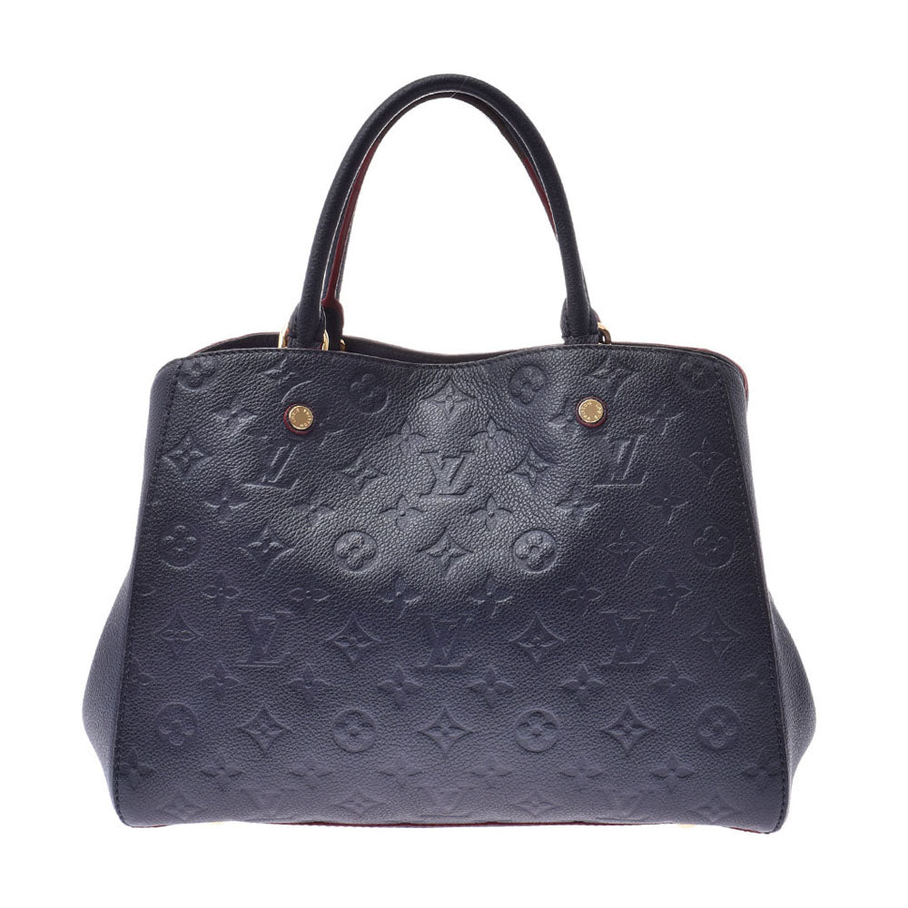 LOUIS VUITTON ルイヴィトン モノグラム アンプラント モンテーニュMM 2WAYバッグ マリーヌルージュ M42746 レディース ハンドバッグ Bランク 中古 