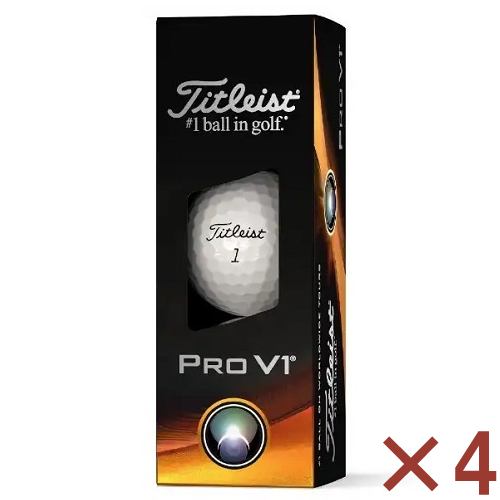 タイトリスト T2028S-3PLEJ PROV1 ダブルナンバー ゴルフボール 3球入り ホワイト【4個セット】