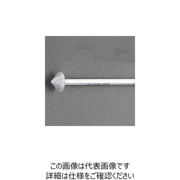 エスコ（esco） 6.0mm/90゜/55mm ダイヤモンドバー（傘型/3mm軸） 1セット（2本） EA819DG-34（直送品）