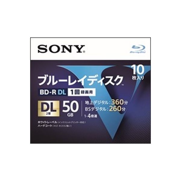 ソニー ビデオ用ブルーレイディスク 50GB 4倍速 10枚入 10BNR2VLPS4 4548736089150 10枚×12点セット（直送品）