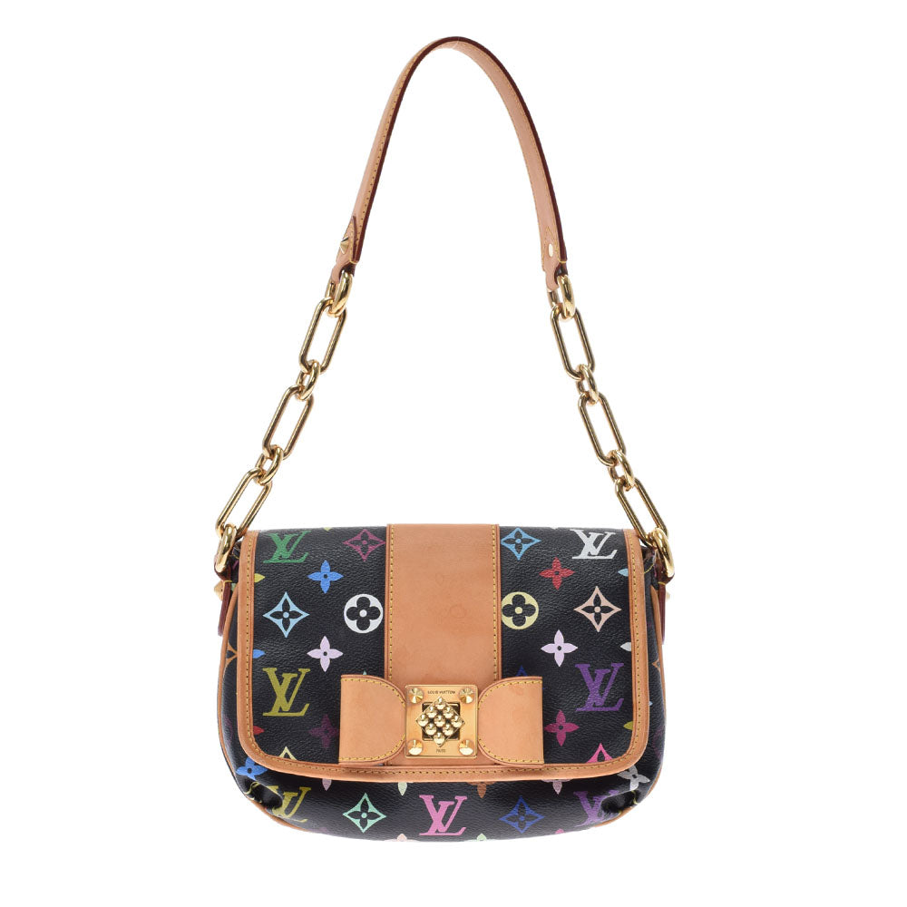 LOUIS VUITTON ルイヴィトン マルチカラー パティ ノワール(黒) M40306 レディース モノグラムマルチカラー ショルダーバッグ Bランク 中古 