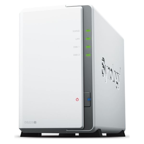 Synology　ＤｉｓｋＳｔａｔｉｏｎ　ＤＳ２２３ｊ　クアッドコアＣＰＵ搭載多機能パーソナルクラウド　２ベイＮＡＳキット DS223j（直送品）