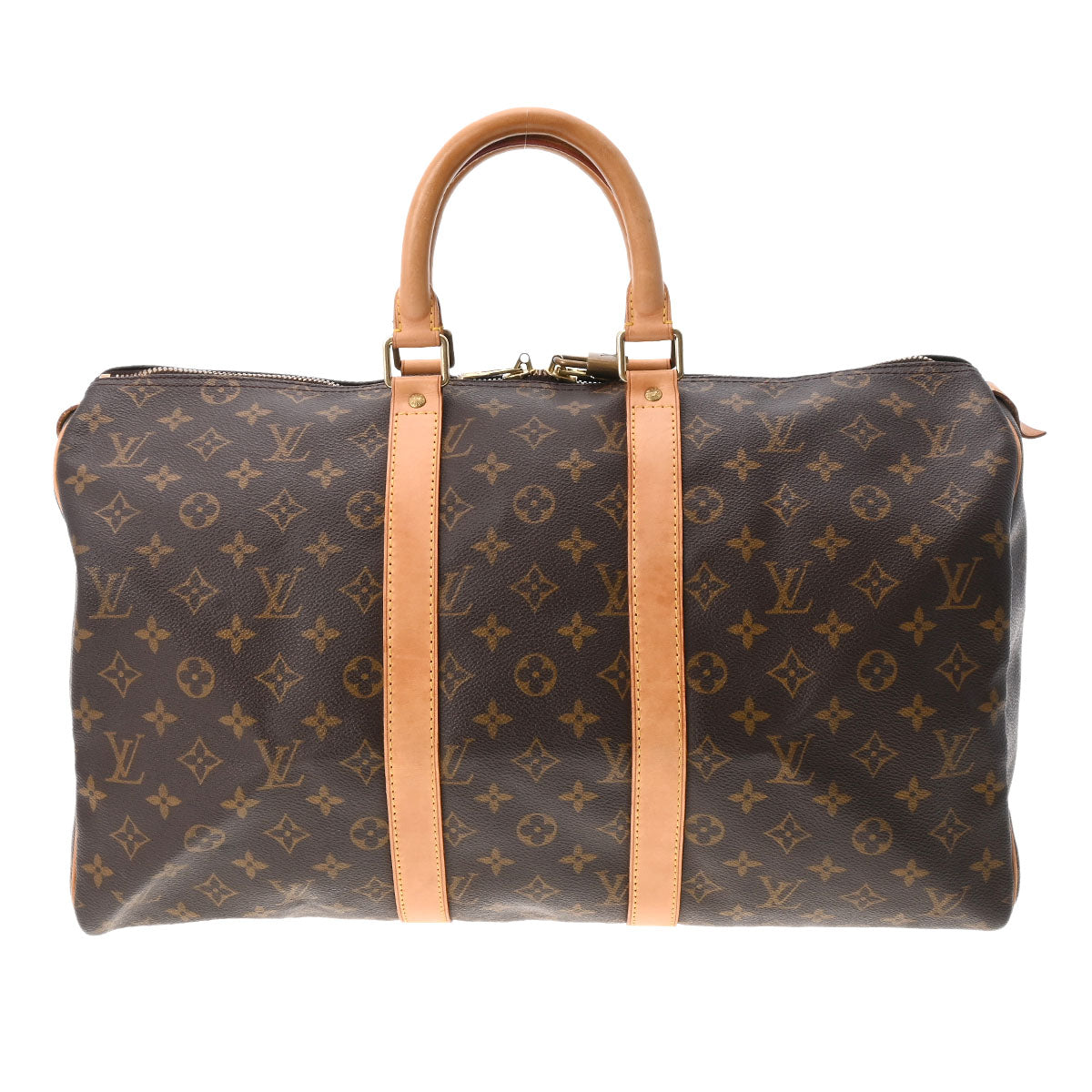 【2025年の人気アイテム】 LOUIS VUITTON ルイヴィトン モノグラム キーポル45 ブラウン M41428 レディース モノグラムキャンバス ボストンバッグ Bランク 中古 