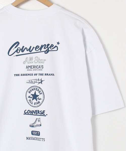 【CONVERSE/コンバース】アイコンロゴプリントオーバーサイズ クルーネックTシャツ(COOL MAX)