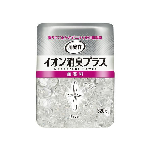 エステー 消臭力クリアビーズ イオン消臭プラス 無香料 本体320g F034429