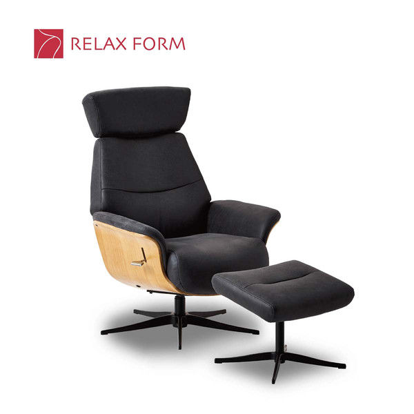 【車上渡し】RELAX FORM ドット Dot パーソナルチェア ブラック 1セット（直送品）