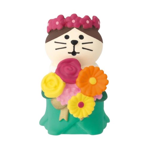 コンコンブル マスコット フラワーにゃんこ お祝いの花束 concombre デコレ コレクション かわいい グッズ