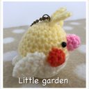 Little garden あみぐるみ とり　オカメインコ　ストラップ　B-18-1