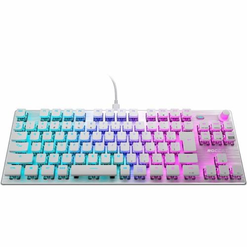 Roccat ロキャット VULCAN TKL コンパクトメカニカル RGB キーボード JP 静音リニア赤WH ROC-12-288YM