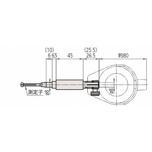 ミツトヨ 測定子（CG-1.55MX用/1.4mm＜201418 【21DAA601E】 21DAA601E 1本（直送品）