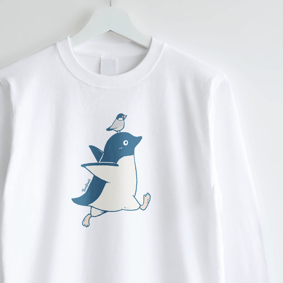 長袖Tシャツ（テクテク・アデリーペンギン）