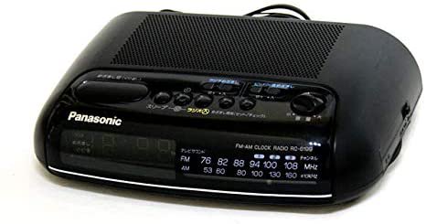 Panasonic パナソニック(National ナショナル 松下電器産業)RC-6199-K ブラック デジタルクロック付FM/AMラジオ【中古品】