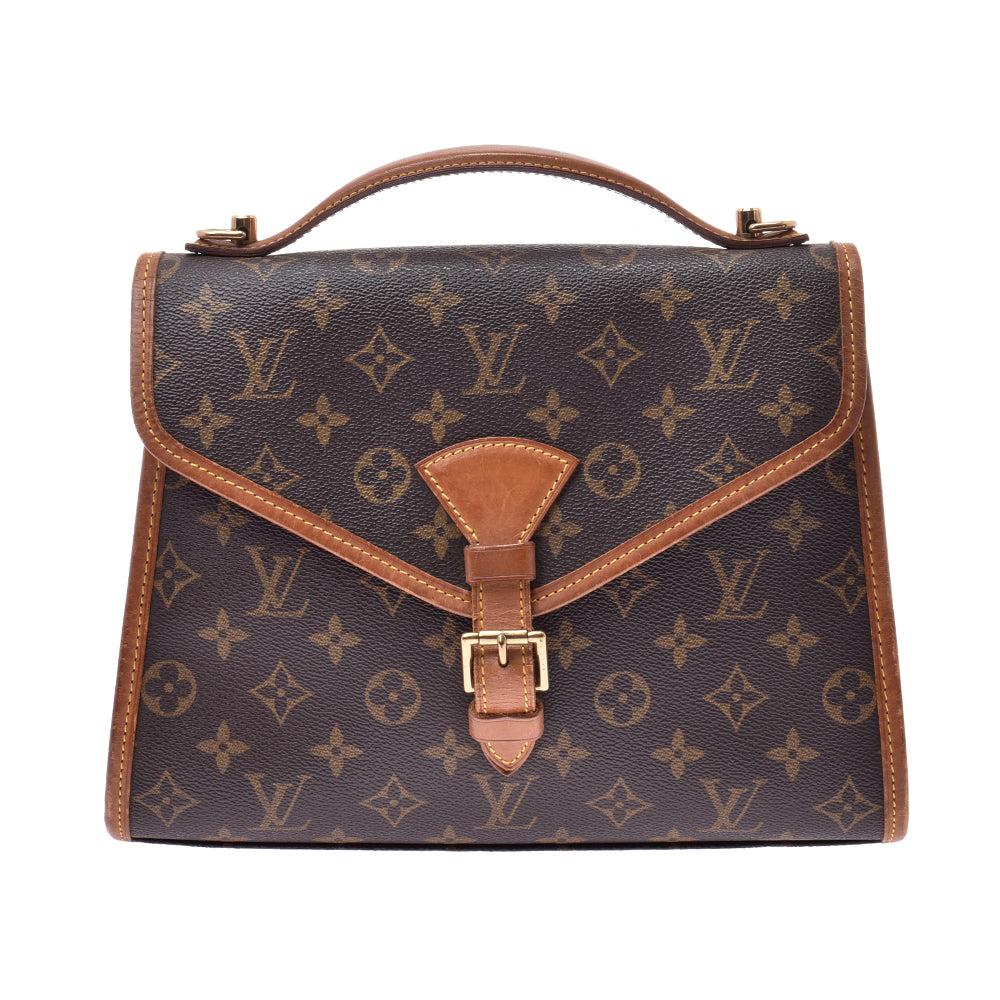 LOUIS VUITTON ルイヴィトン モノグラム ベルエア 2WAYバッグ ブラウン M51122 ユニセックス モノグラムキャンバス ハンドバッグ Bランク 中古 