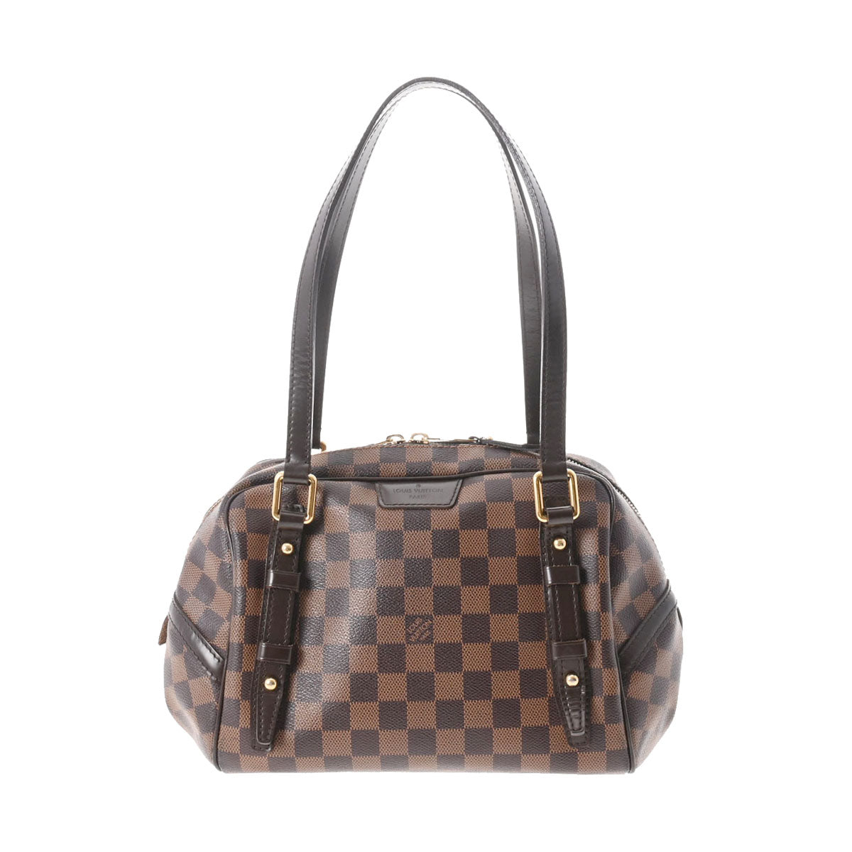 LOUIS VUITTON ルイヴィトン ダミエ リヴィントンPM ブラウン N41157 レディース ダミエキャンバス ハンドバッグ Bランク 中古 