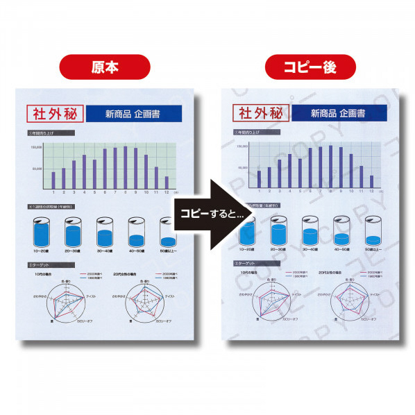 サンワサプライ マルチタイプコピー偽造防止用紙(A4・500枚入り) JP-MTCBA4N-500