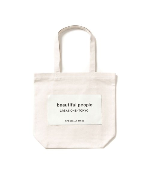 ビューティフルピープル トートバッグ beautiful people big name tote A4 通学 布 コットン 511901 611901