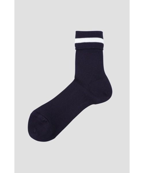 FINE RIB ANKLE SOCKS