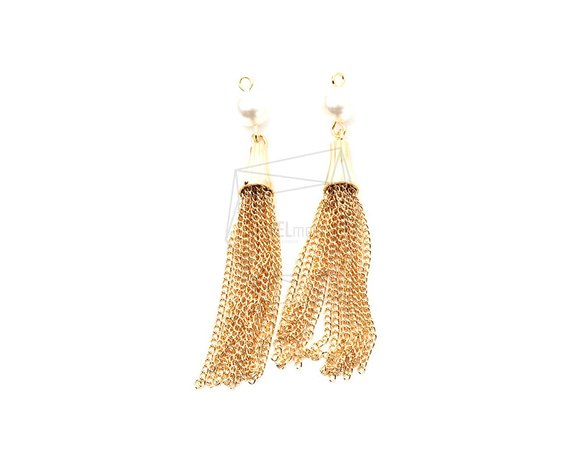 ERG-1199-G【2個入り】ビッグタッセチャーム,Big Tassel Charm/10mm x 70mm