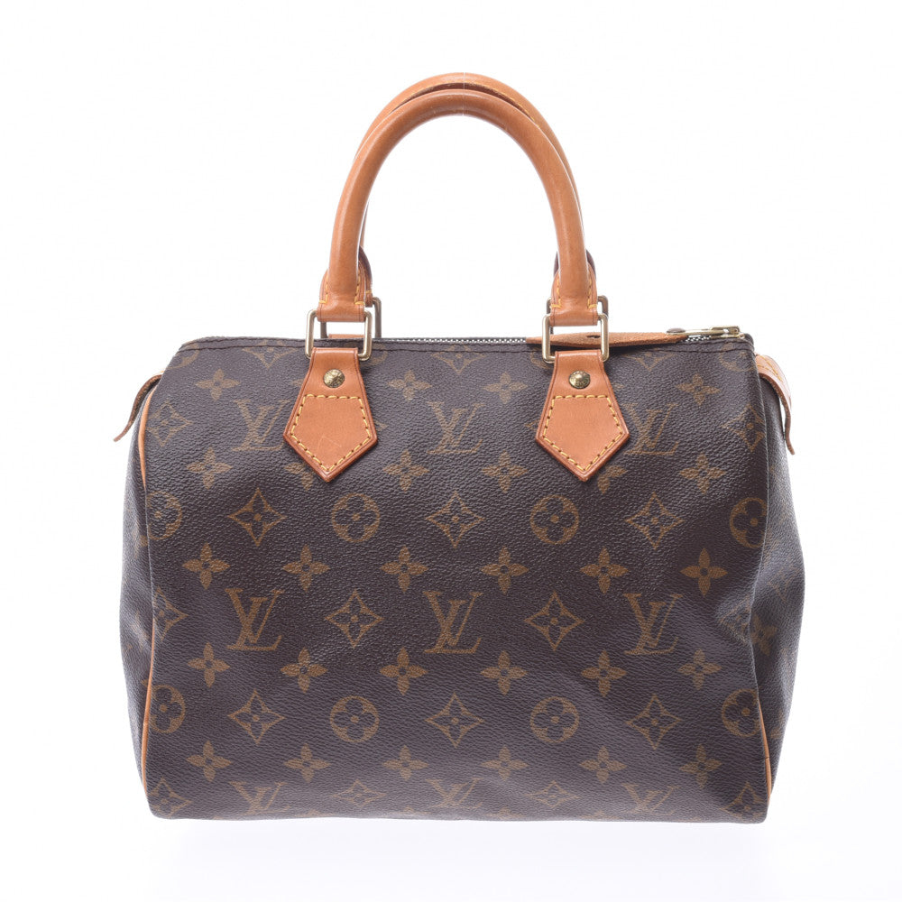 LOUIS VUITTON ルイヴィトン モノグラム スピーディ25 ブラウン M41528 レディース モノグラムキャンバス ハンドバッグ Bランク 中古 