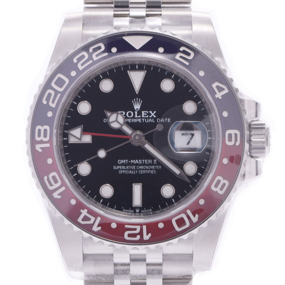 ROLEX ロレックス 【現金特価】GMTマスター2 青/赤ベゼル 126710BLRO メンズ SS 腕時計 自動巻き 黒文字盤 未使用 