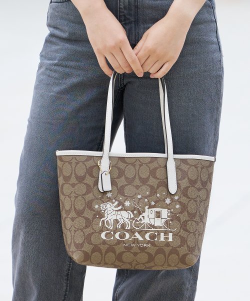 COACH コーチ MINI CITY TOTE ミニ シティ トート バッグ